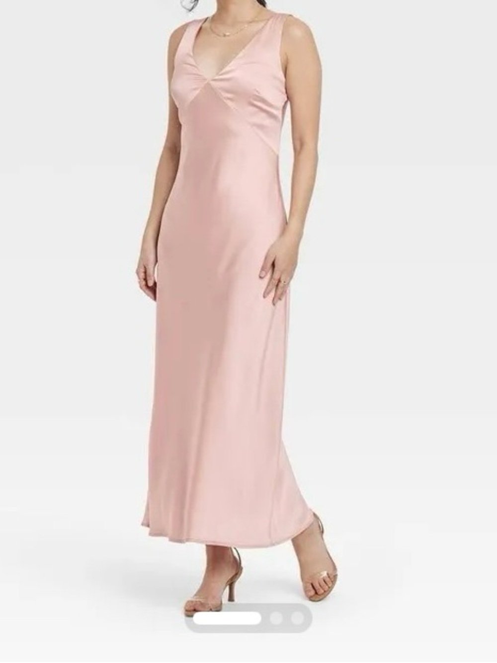 Pink Satin Slip Dress size small